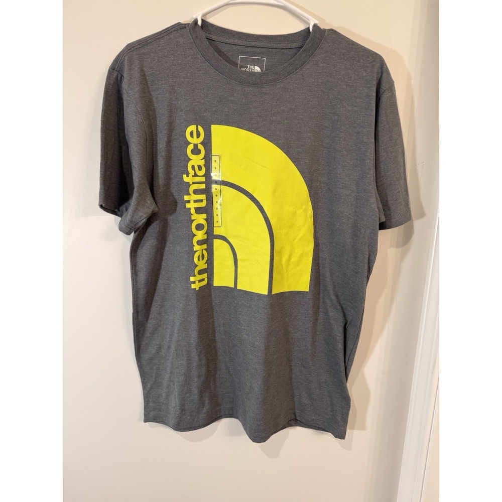 The North Face‎ Mens Size S Jumbo Half Dome Gray Green Short Sleeve T-Shirt NWOT